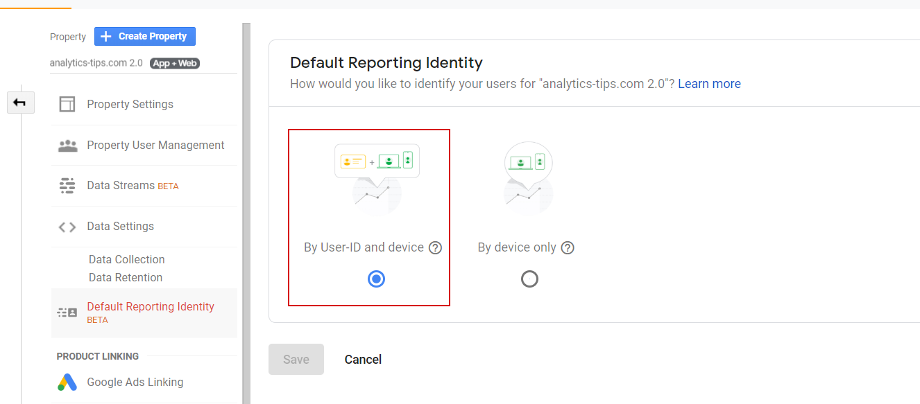 New and more relevant process of data collection 2, Google Analytics App+Web