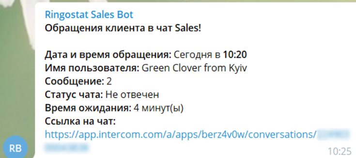 Уведомление о пропущенном сообщении в чат, лайфхак в продажах