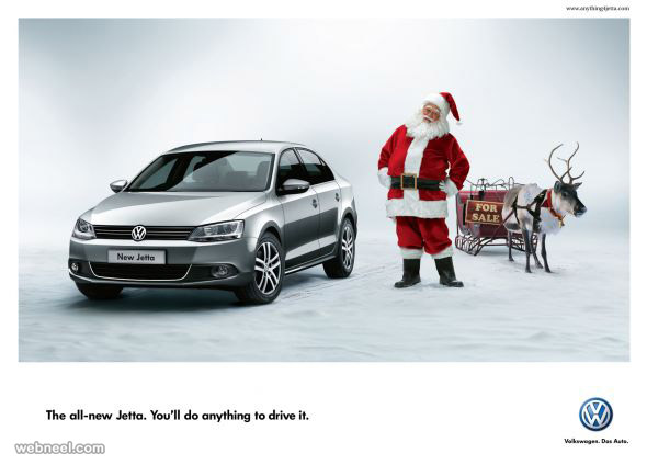 Volkswagen, новогодняя реклама, 20 примеров креативных новогодних кампаний