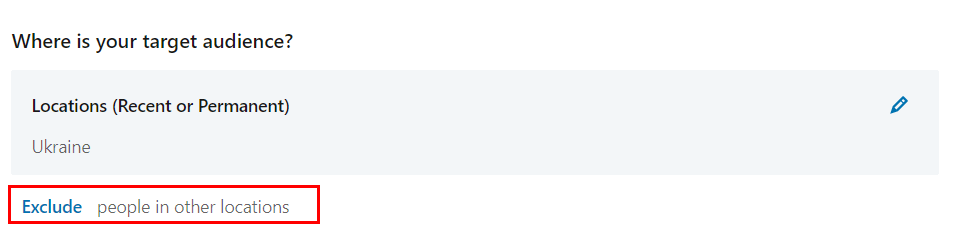LinkedIn Ads — how to set target audience