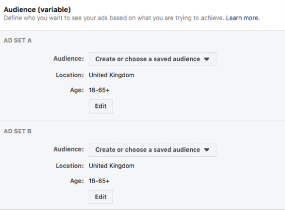 Advanced Facebook Ads Tips, creating an audience