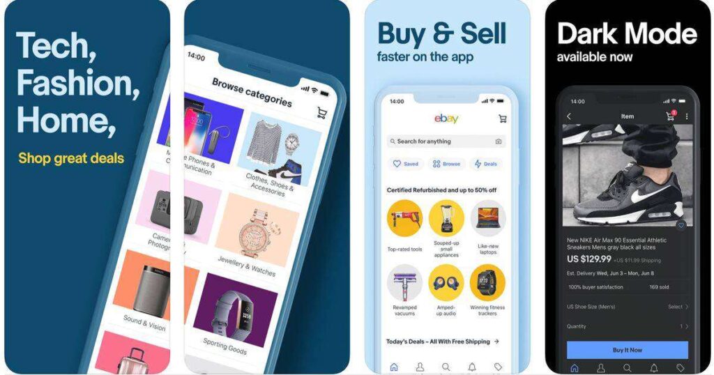 Mobile Commerce Trends, ebay app