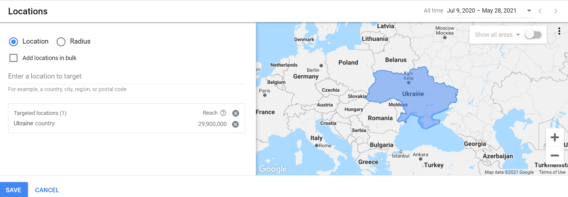 YouTube Analytics Metrics, Targeting