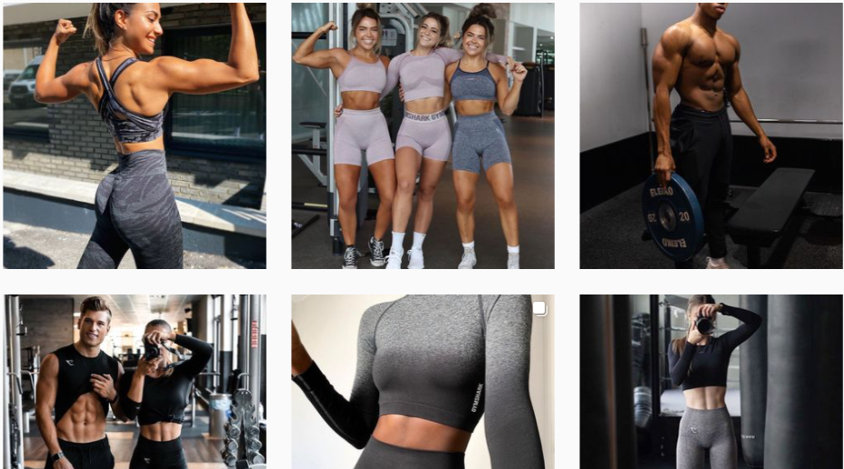 Gymshark user-generated content example