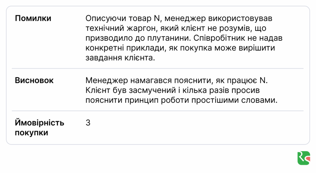Ringostat AI, помилки у діалозі