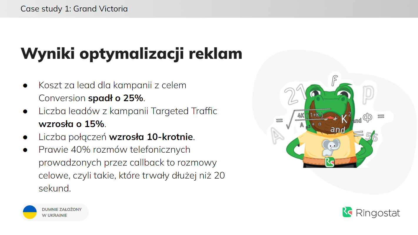 organizacja udanego webinaru, Przykład slajdu prezentacji