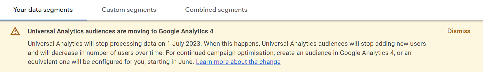 Google Analytics 4, аудитории ремаркетинга