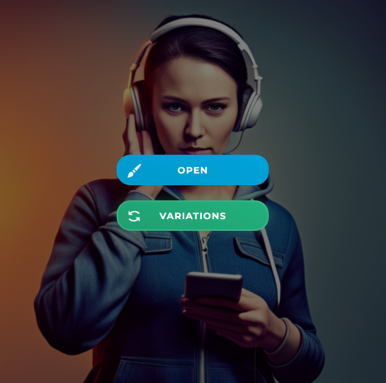 креативы для рекламы с помощью искусственного интеллекта, Pixlr X