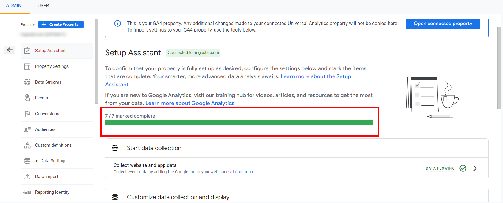 Google Analytics 4, ассистент по настройке