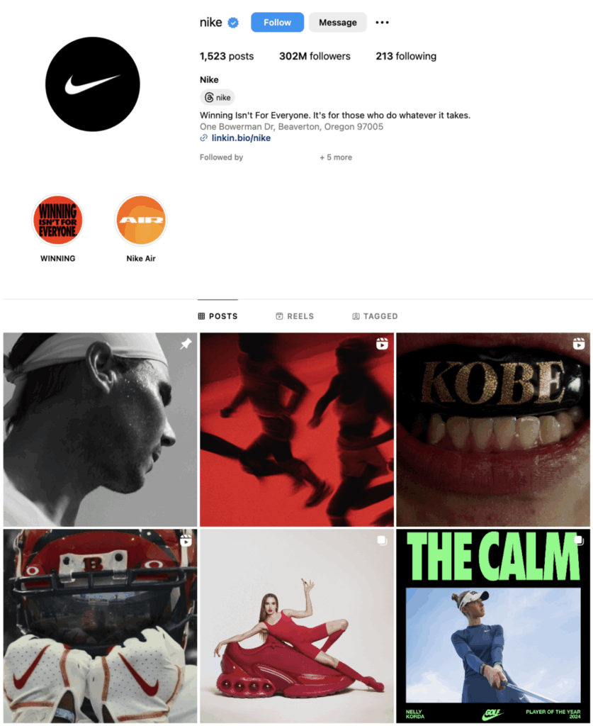 Nike leading in social media game