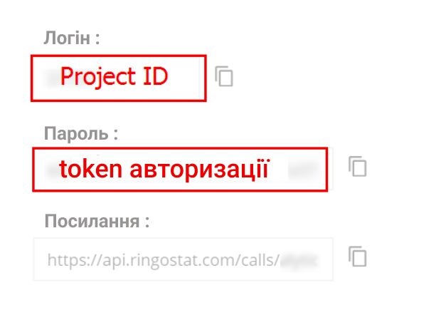 Project ID, token авторизації, динамічне вивантаження