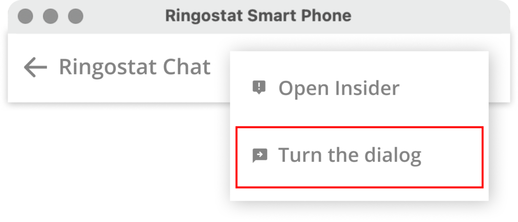 live chats, chats to a website from Ringostat, transferring a dialog to a colleague