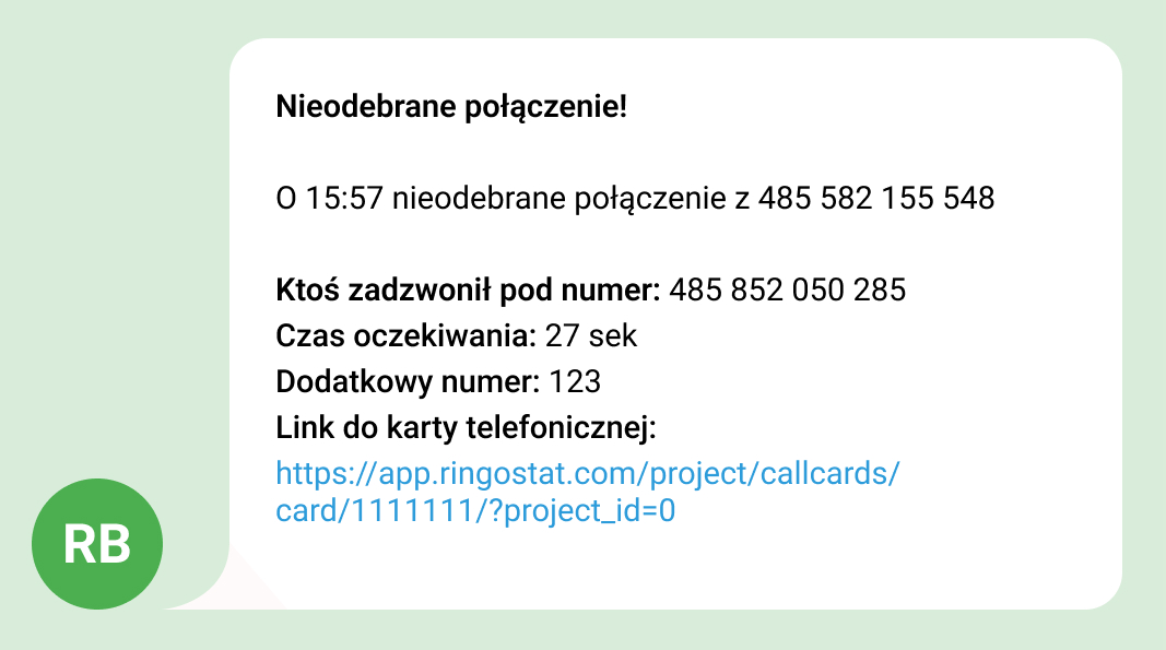 połączenia w CRM, CRM, powiadomienia o nieodebranych połączeniach