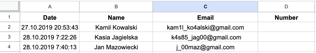 automatyczny callback, Sprawdzanie działania skryptu