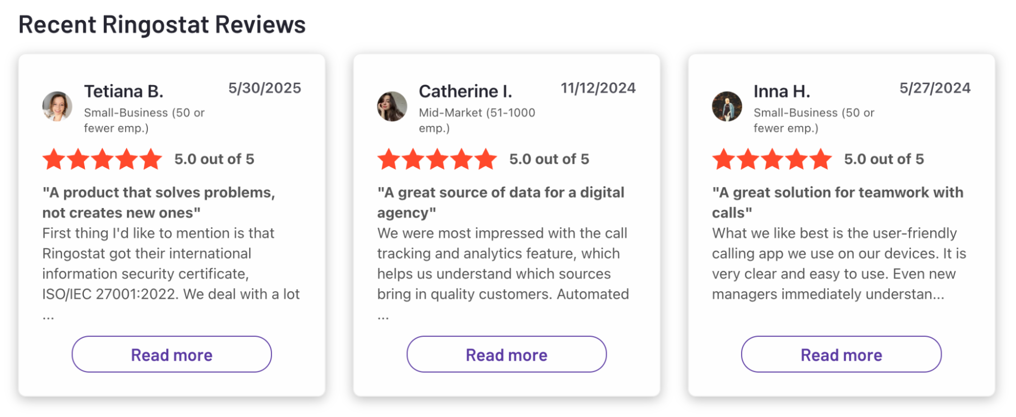 Reviews, Provider Reputation, Reliable Telephony