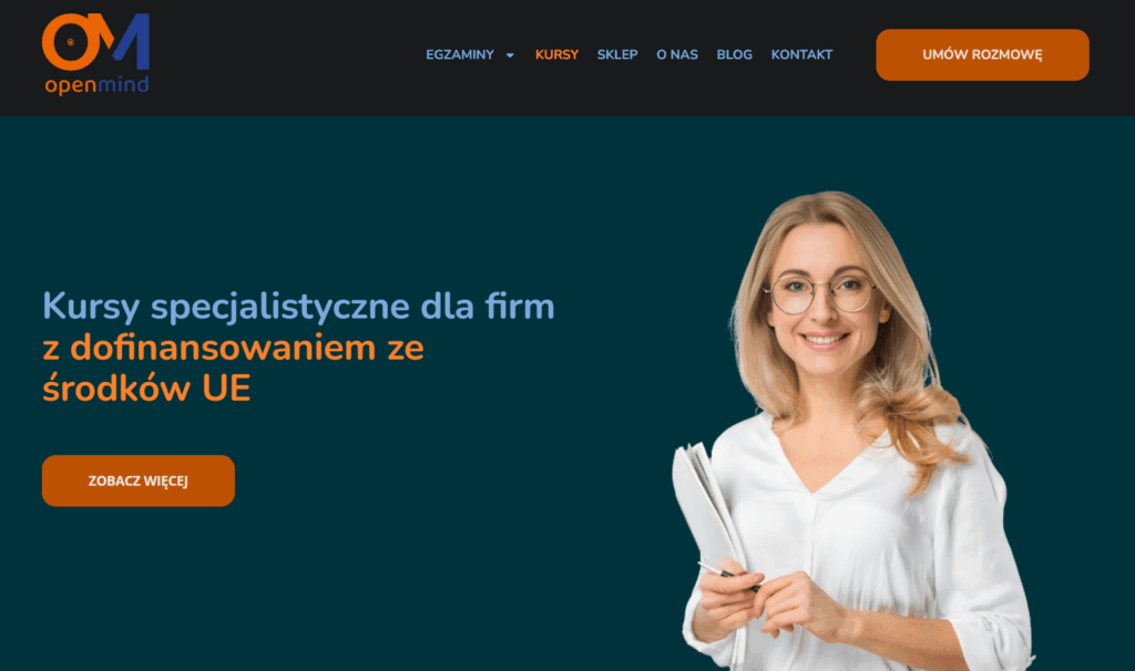 Open Mind website, Open Mind case study