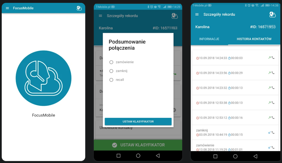 Focus Mobile, aplikacje do telefonii biznesowej
