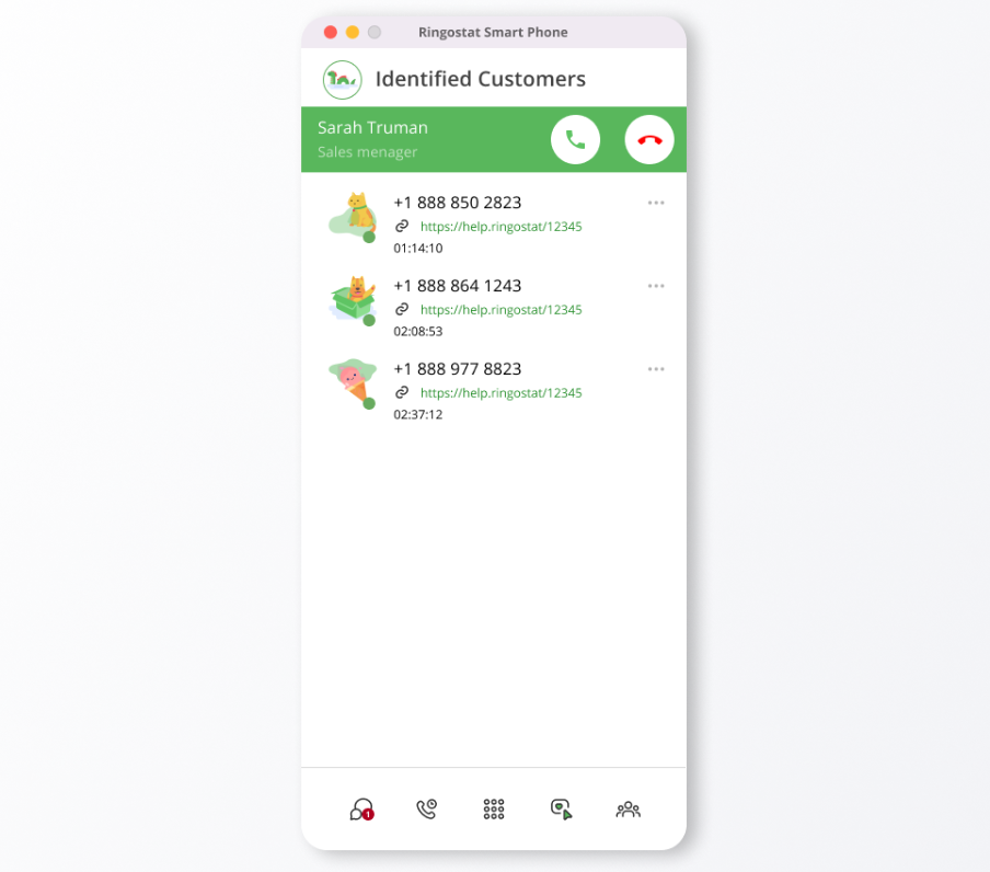 в сфере страхования, Ringostat Smart Phone