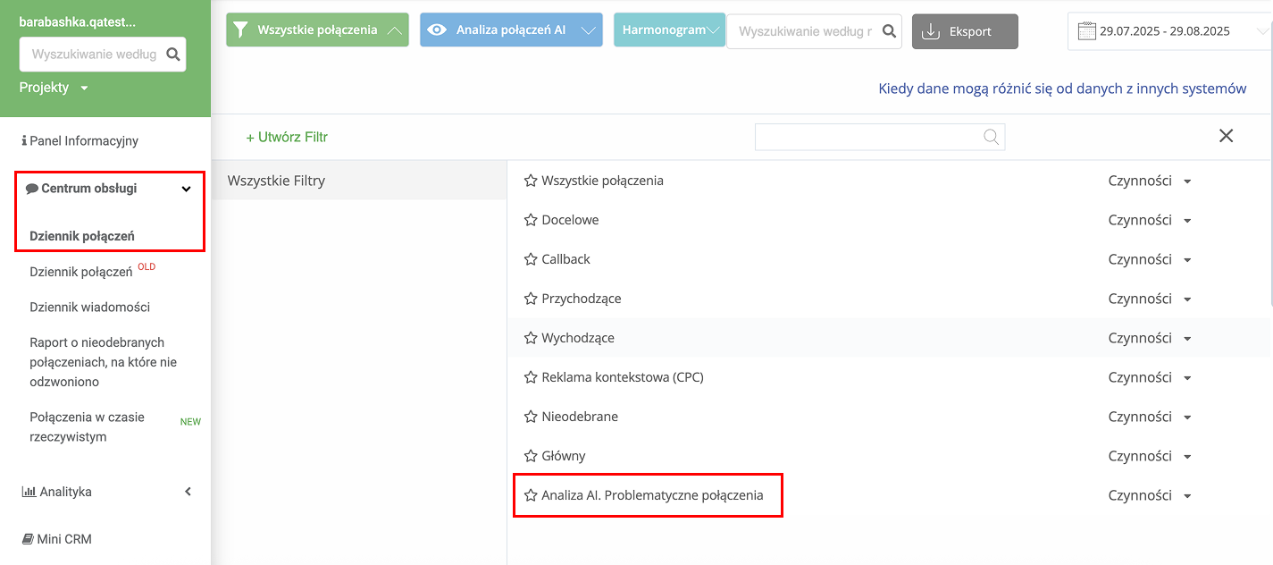 analityka językowa Ringostat, panel osobisty Ringostat, nowy wygląd i filtry, analityka rozmów Ringostat