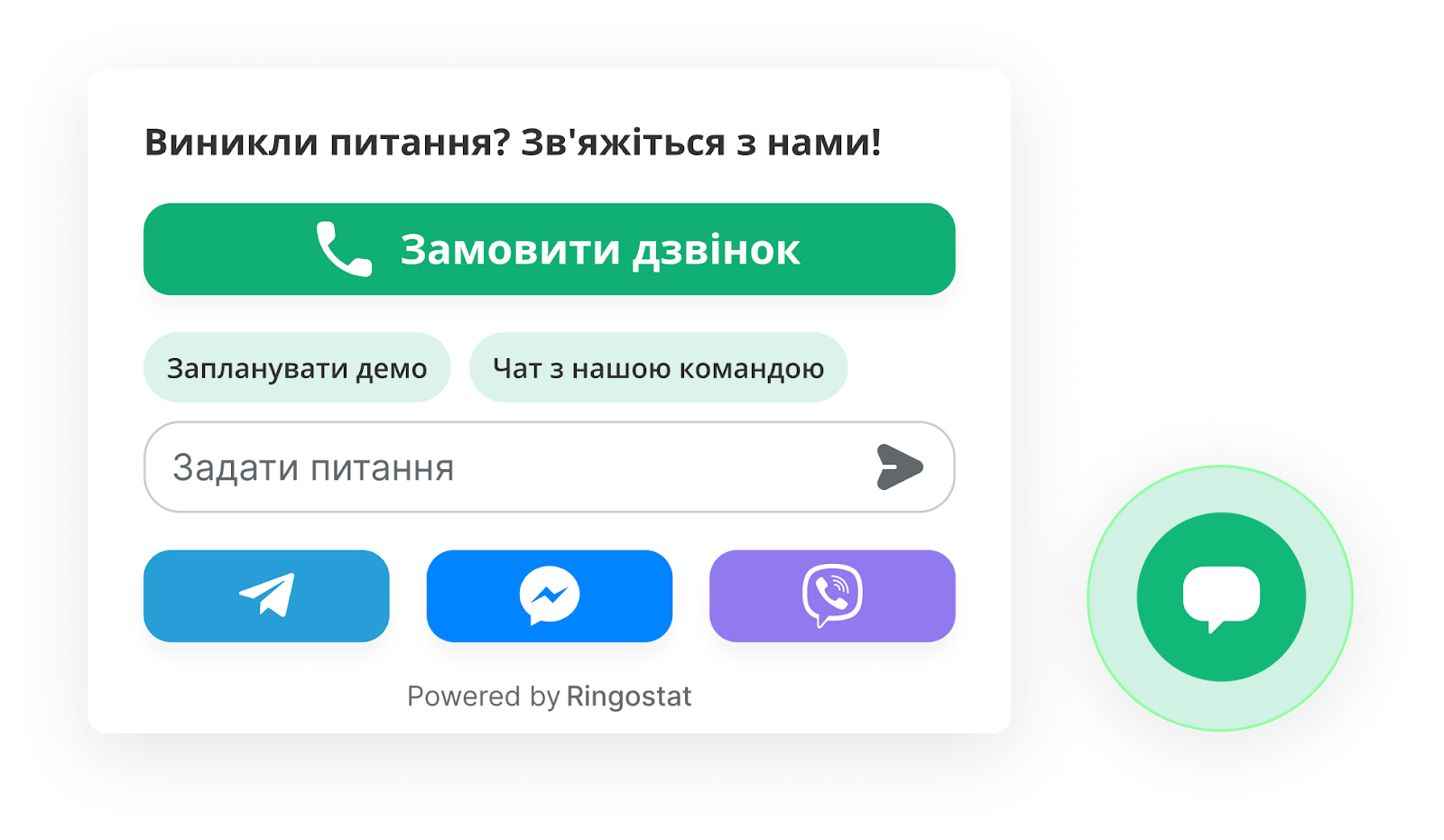 Ringostat Chat, мультивіджет Ringostat, чат на сайті, омніканальна комунікація