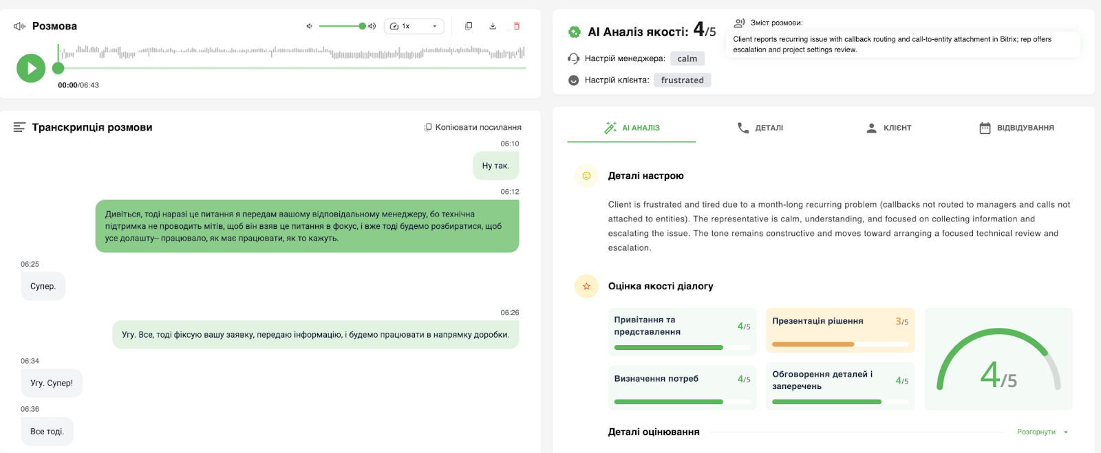 Картка дзвінка в Ringostat, оновлення картки дзвінка