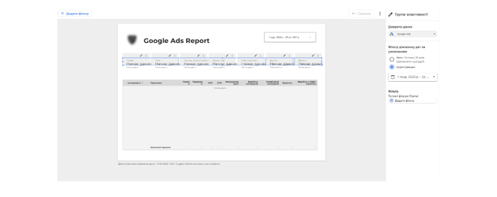 Звіт Google Ads