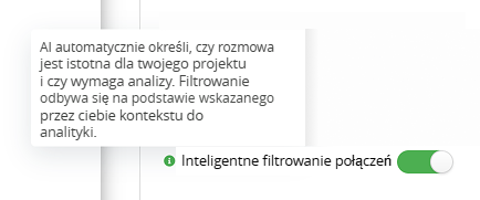 Inteligentne filtrowanie połączeń