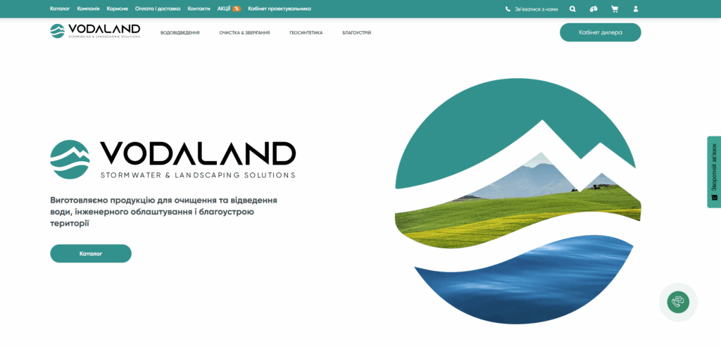 Сайт VODALAND